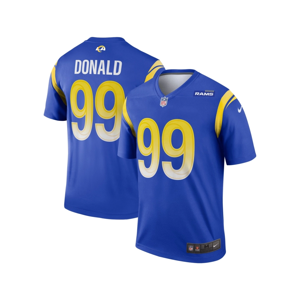 Mens Los Angeles Rams Aaron Donald Royal Legend Jersey