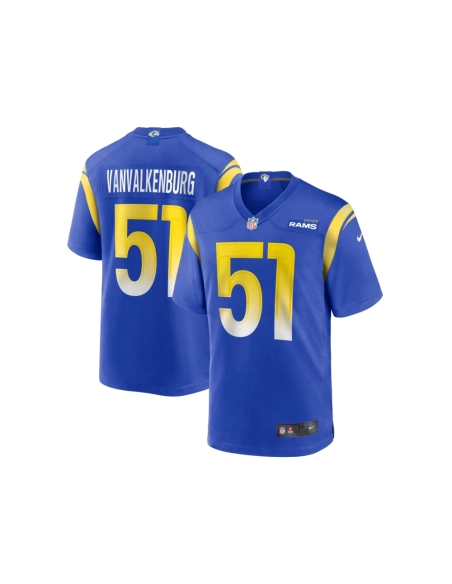 Mens Los Angeles Rams Zach VanValkenburg Royal Team Game Jersey