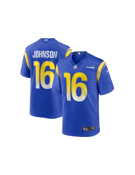 Mens Los Angeles Rams Tyler Johnson Royal Team Game Jersey