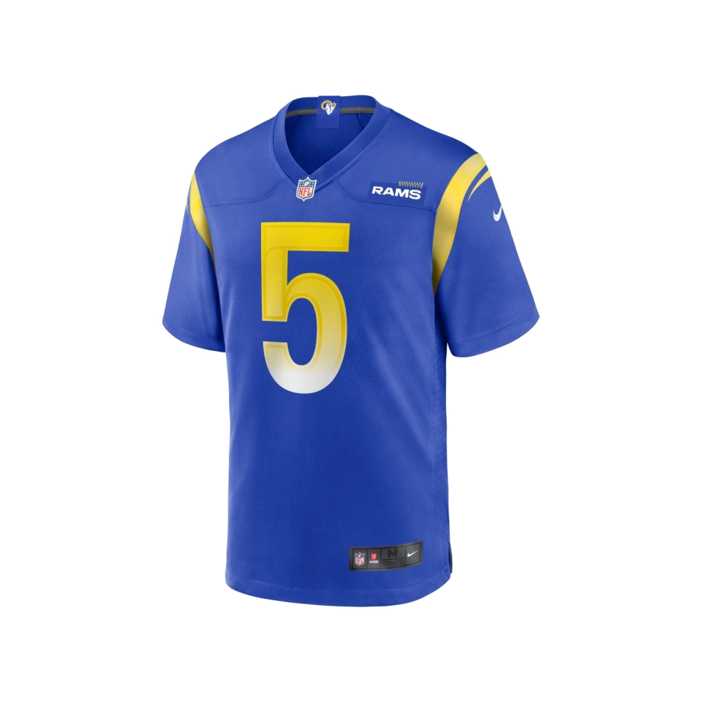 Mens Los Angeles Rams Tutu Atwell Royal Home Game Jersey