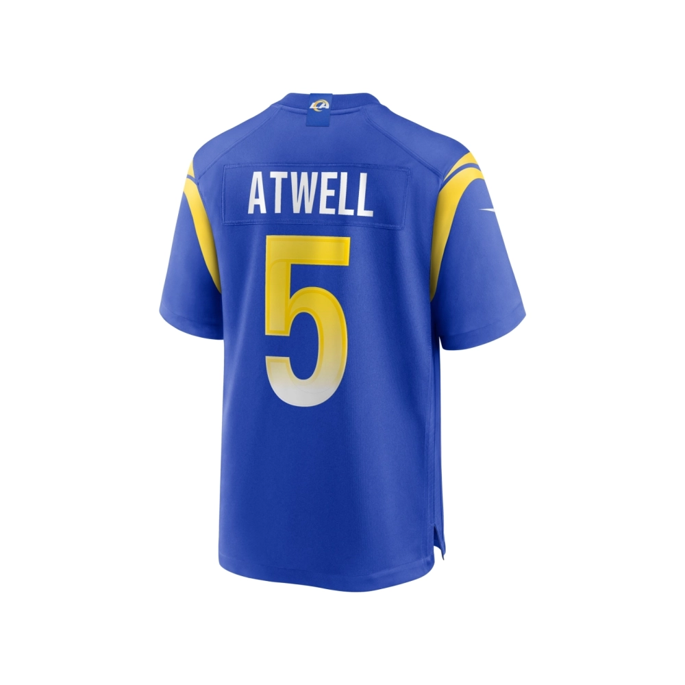 Mens Los Angeles Rams Tutu Atwell Royal Home Game Jersey