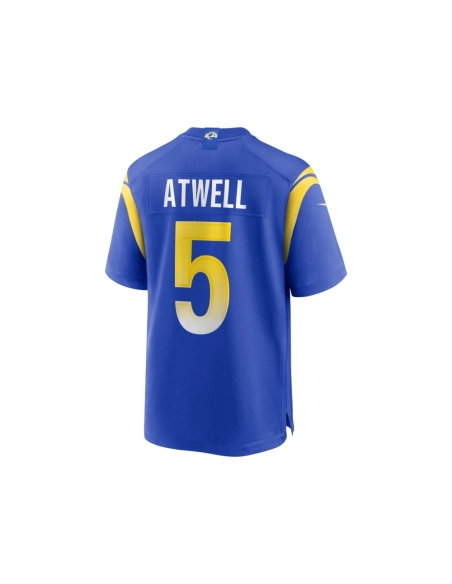 Mens Los Angeles Rams Tutu Atwell Royal Home Game Jersey
