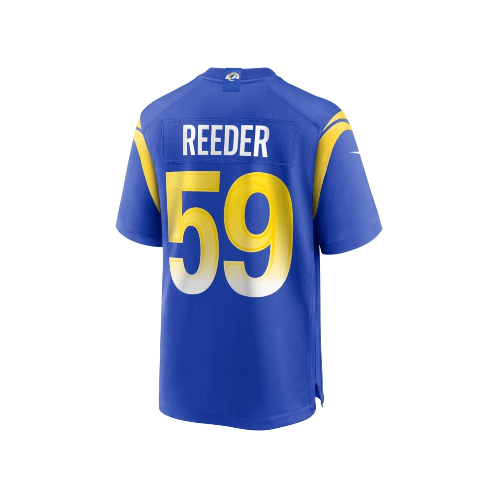 Mens Los Angeles Rams Troy Reeder Royal Team Game Jersey
