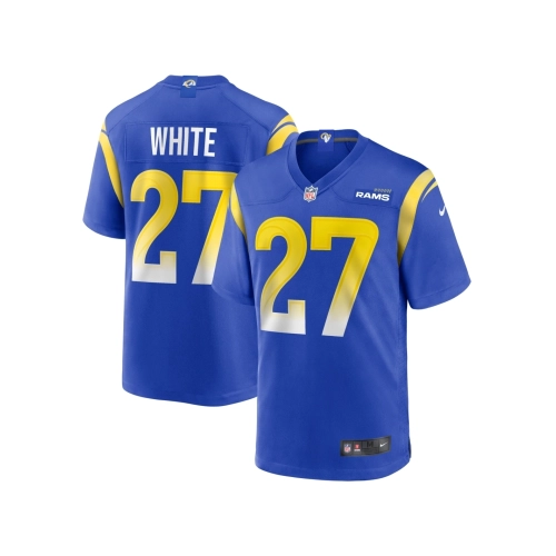 Mens Los Angeles Rams TreDavious White Royal Team Game Jersey
