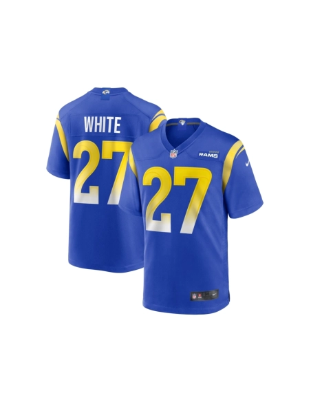 Mens Los Angeles Rams TreDavious White Royal Team Game Jersey