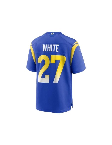 Mens Los Angeles Rams TreDavious White Royal Team Game Jersey