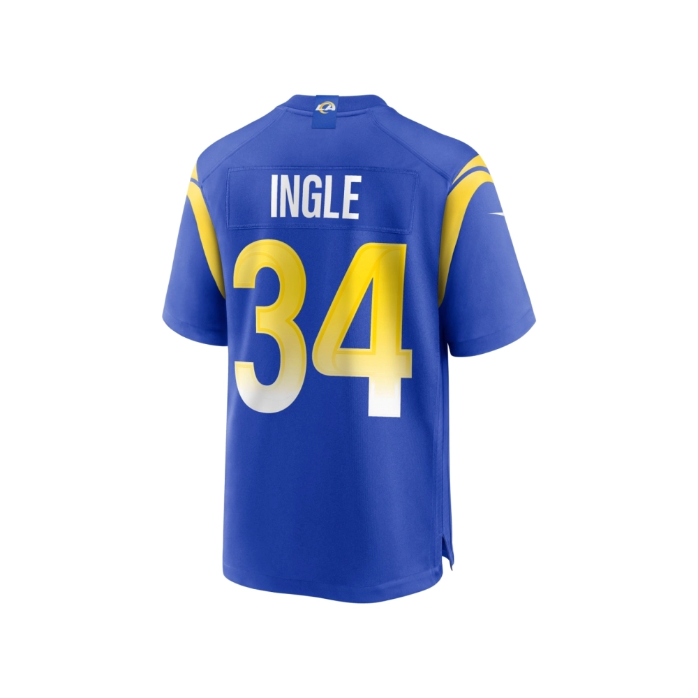Mens Los Angeles Rams Tanner Ingle Royal Home Game Jersey