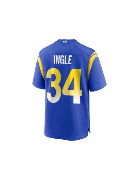 Mens Los Angeles Rams Tanner Ingle Royal Home Game Jersey