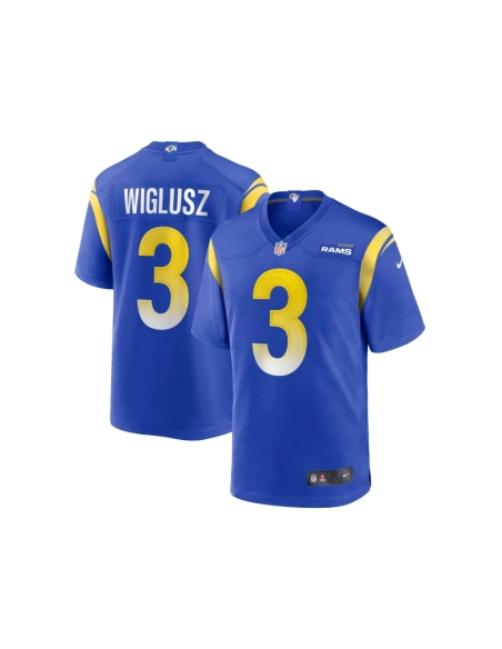 Mens Los Angeles Rams Sam Wiglusz Royal Game Jersey