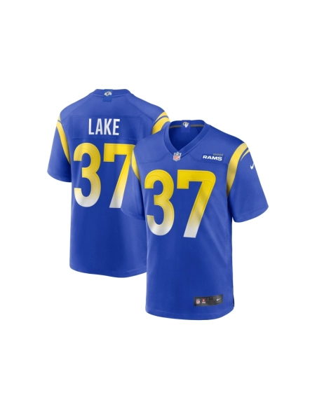 Mens Los Angeles Rams Quentin Lake Royal Game Player Jersey