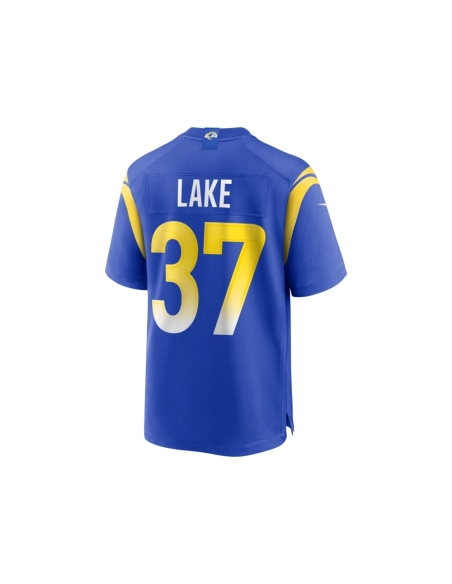 Mens Los Angeles Rams Quentin Lake Royal Game Player Jersey