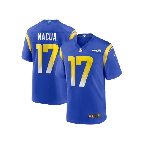 Mens Los Angeles Rams Puka Nacua Royal Home Game Jersey