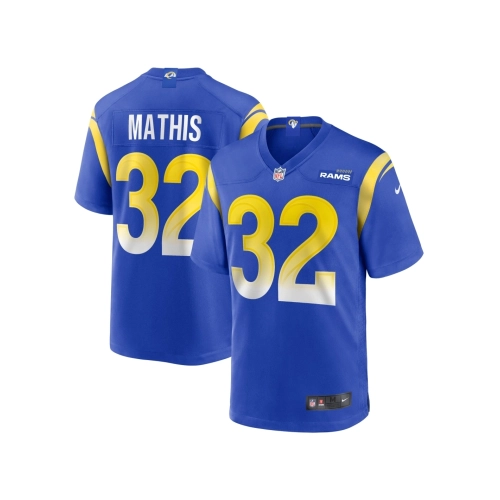 Mens Los Angeles Rams Ochaun Mathis Royal Home Game Jersey