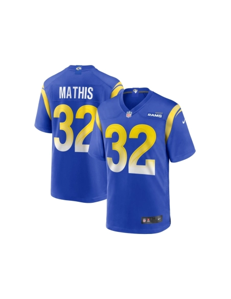 Mens Los Angeles Rams Ochaun Mathis Royal Home Game Jersey