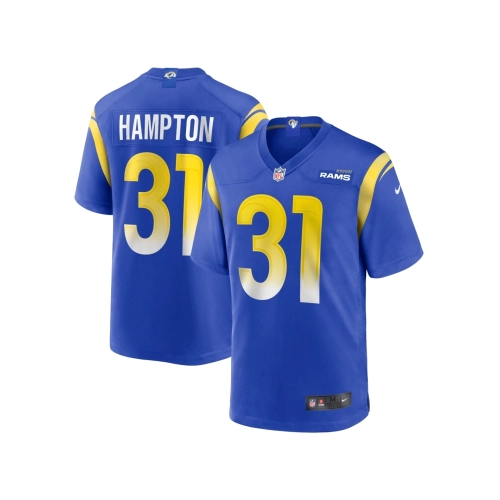 Mens Los Angeles Rams Nick Hampton Royal Home Game Jersey
