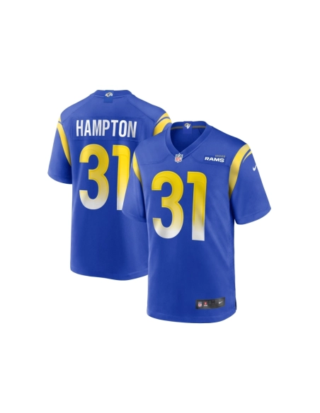 Mens Los Angeles Rams Nick Hampton Royal Home Game Jersey