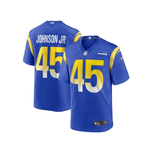 Mens Los Angeles Rams Neal Johnson Jr Royal Game Jersey