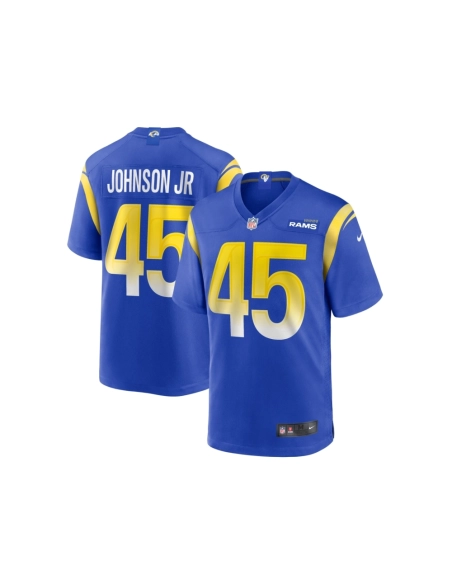 Mens Los Angeles Rams Neal Johnson Jr Royal Game Jersey