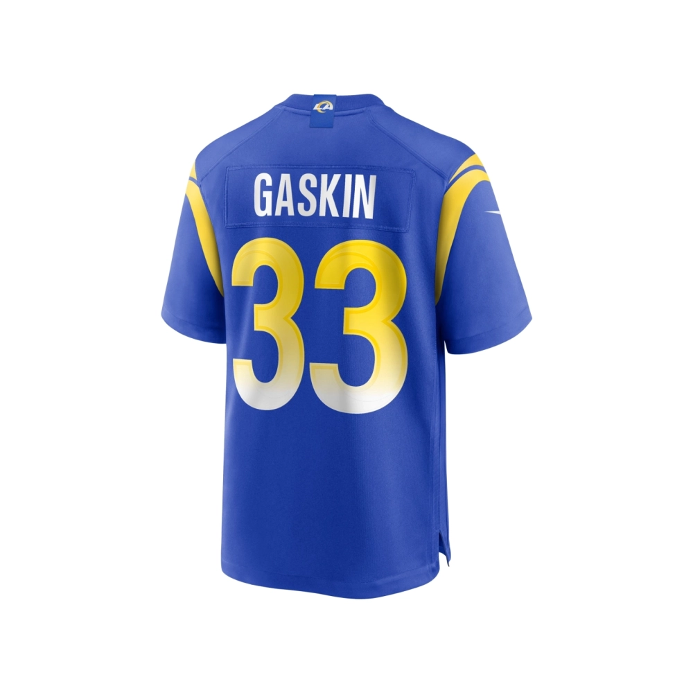 Mens Los Angeles Rams Myles Gaskin Royal Game Jersey