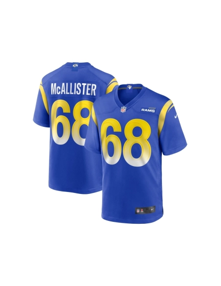 Mens Los Angeles Rams Mike McAllister Royal Home Game Jersey