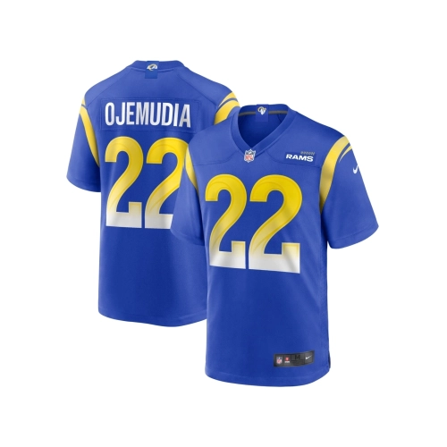 Mens Los Angeles Rams Michael Ojemudia Royal Game Jersey