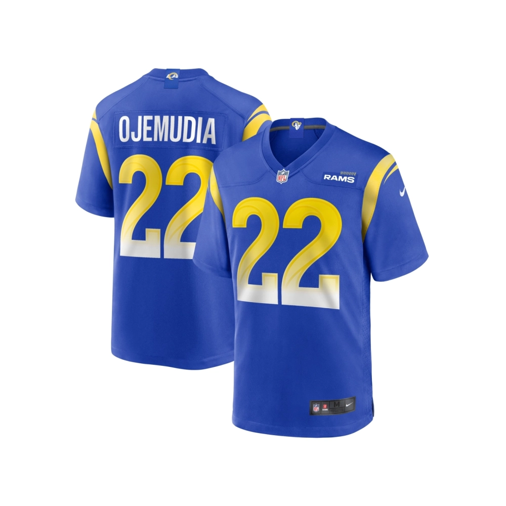 Mens Los Angeles Rams Michael Ojemudia Royal Game Jersey