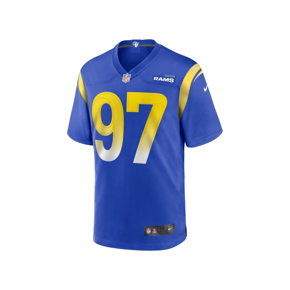 Mens Los Angeles Rams Michael Hoecht Royal Game Player Jersey