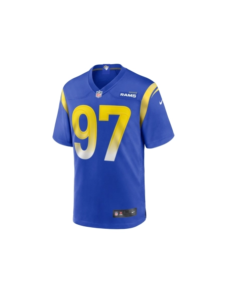 Mens Los Angeles Rams Michael Hoecht Royal Game Player Jersey