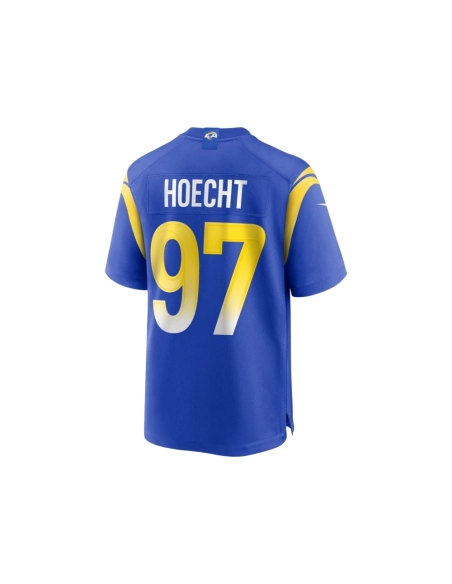 Mens Los Angeles Rams Michael Hoecht Royal Game Player Jersey