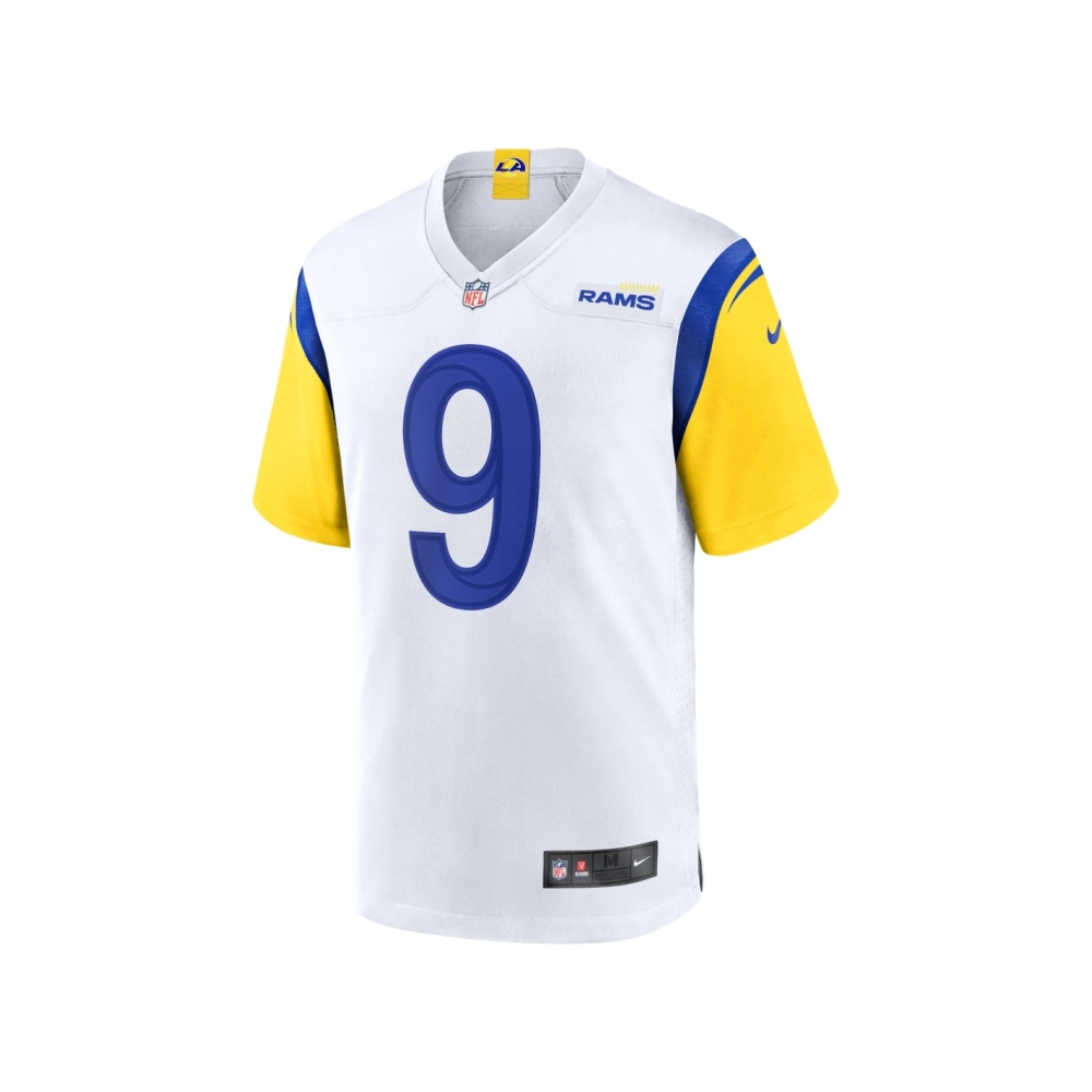 Mens Los Angeles Rams Matthew Stafford White Alternate Game Jersey