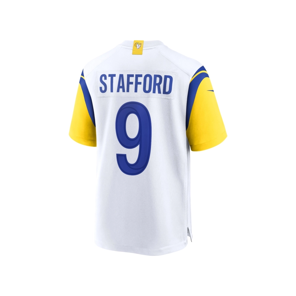 Mens Los Angeles Rams Matthew Stafford White Alternate Game Jersey