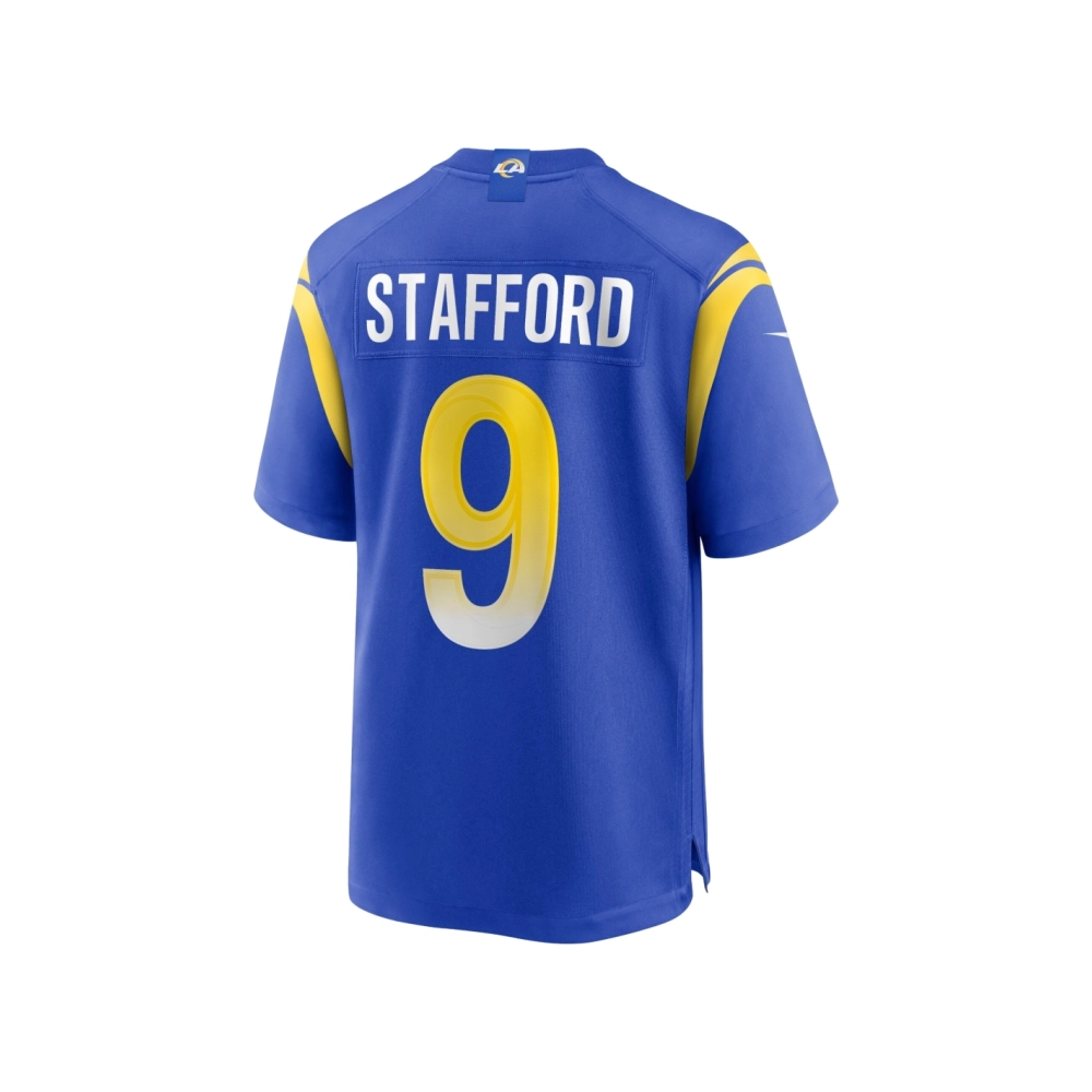Mens Los Angeles Rams Matthew Stafford Royal Player Game Jersey