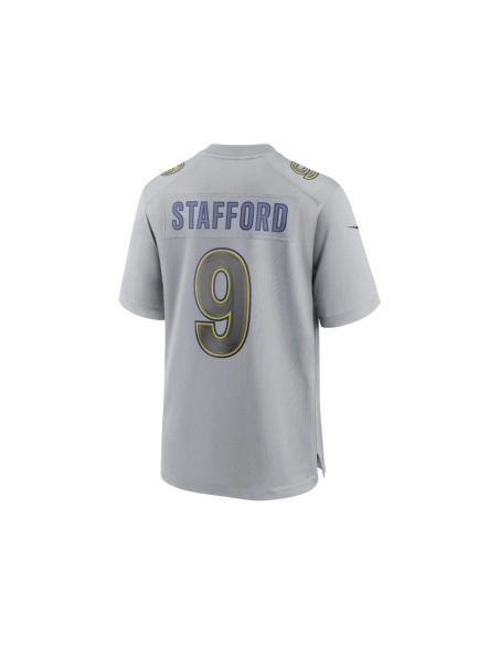 Mens Los Angeles Rams Matthew Stafford Gray Atmosphere Fashion Game Jersey