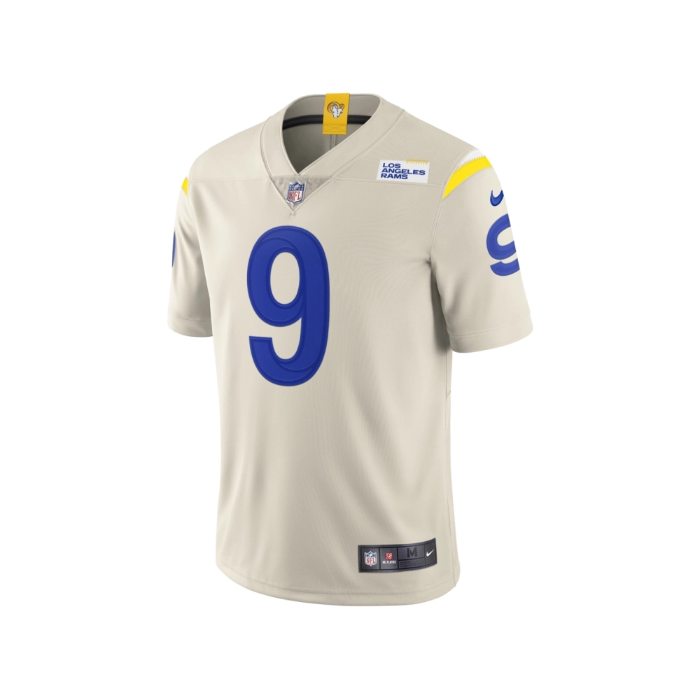Mens Los Angeles Rams Matthew Stafford Bone Vapor Limited Jersey