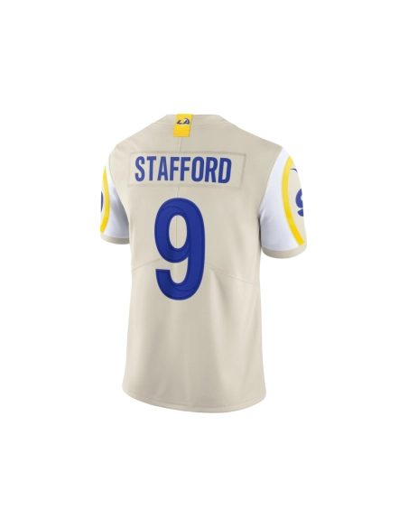 Mens Los Angeles Rams Matthew Stafford Bone Vapor Limited Jersey