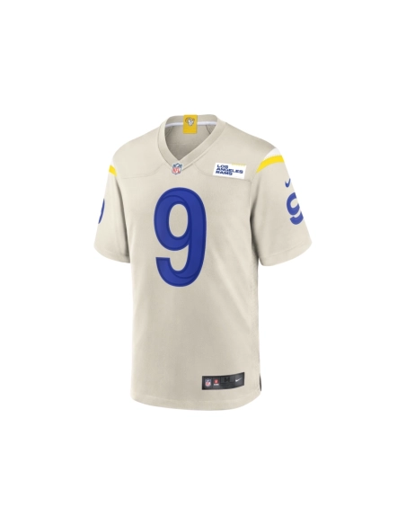 Mens Los Angeles Rams Matthew Stafford Bone Player Game Jersey