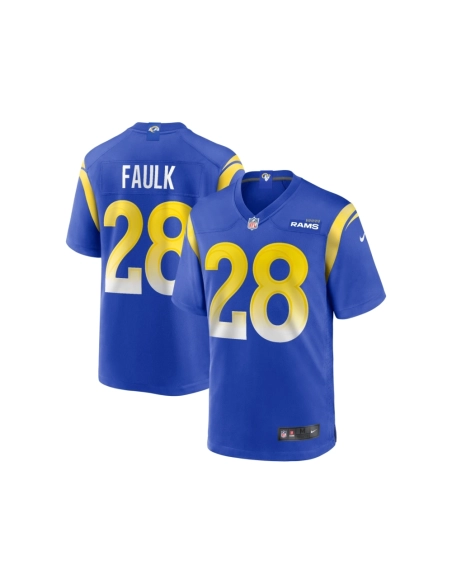 Mens Los Angeles Rams Marshall Faulk Royal Game Retired Player Jersey