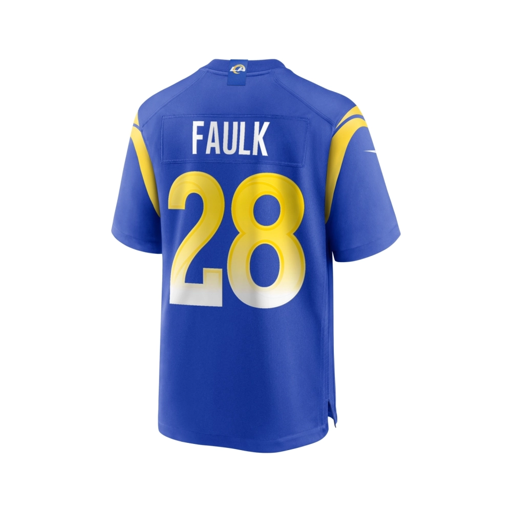 Mens Los Angeles Rams Marshall Faulk Royal Game Retired Player Jersey