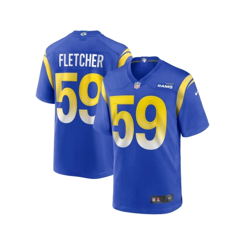 Mens Los Angeles Rams London Fletcher Royal Game Retired Player Jersey