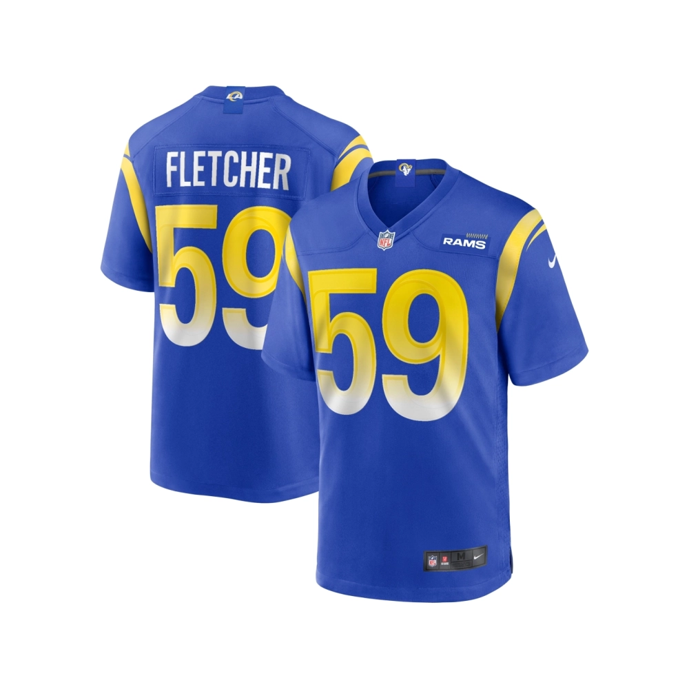 Mens Los Angeles Rams London Fletcher Royal Game Retired Player Jersey