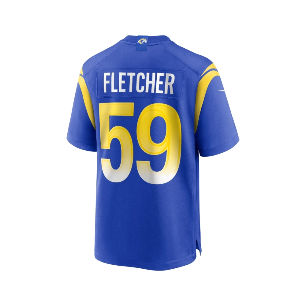 Mens Los Angeles Rams London Fletcher Royal Game Retired Player Jersey