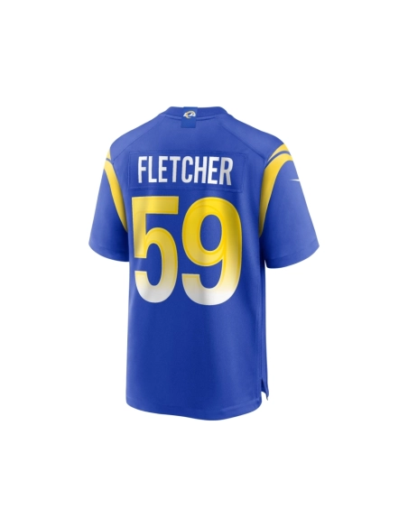 Mens Los Angeles Rams London Fletcher Royal Game Retired Player Jersey