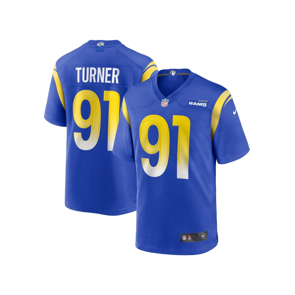 Mens Los Angeles Rams Kobie Turner Royal Home Game Jersey