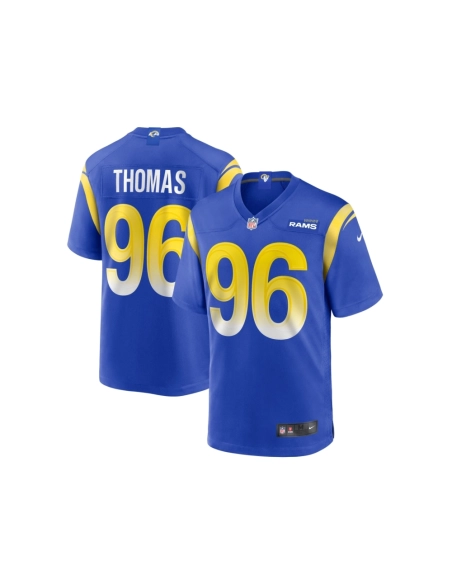 Mens Los Angeles Rams Keir Thomas Royal Game Player Jersey