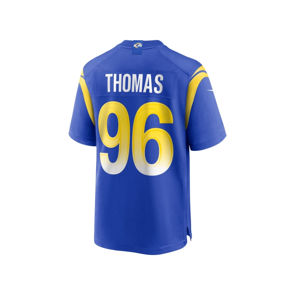 Mens Los Angeles Rams Keir Thomas Royal Game Player Jersey