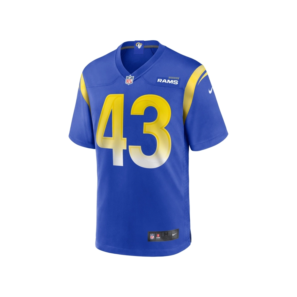 Mens Los Angeles Rams Joshua Karty Royal Team Game Jersey