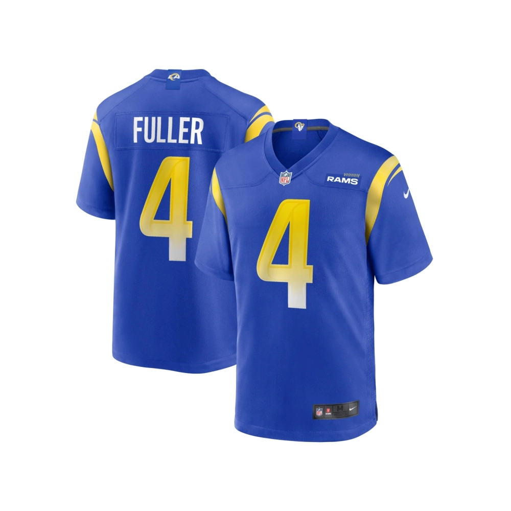 Mens Los Angeles Rams Jordan Fuller Royal Game Player Jersey