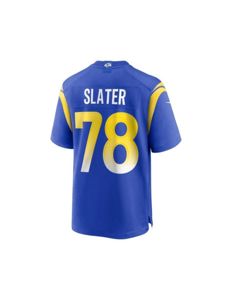 Mens Los Angeles Rams Jackie Slater Royal Game Retired Player Jersey