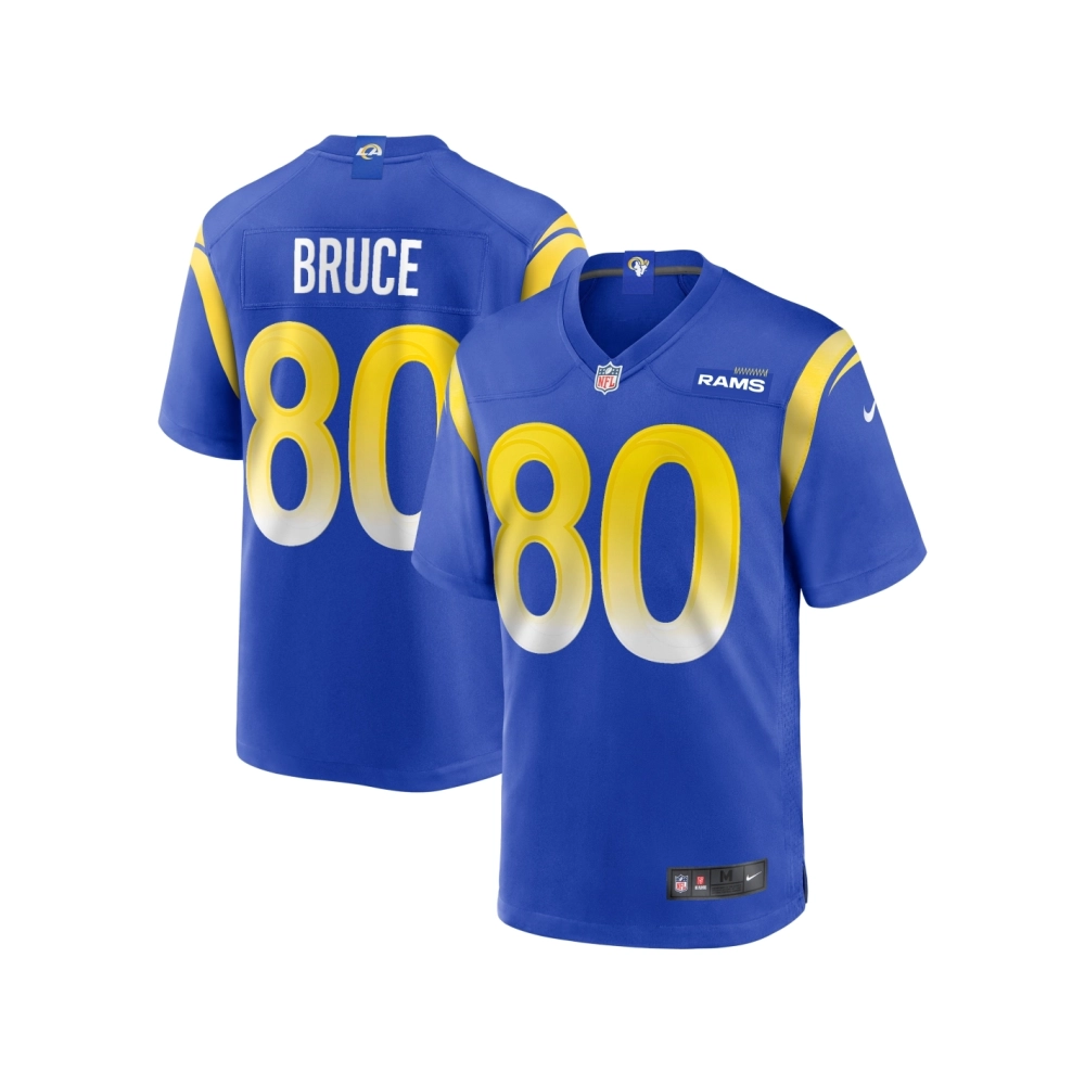 Mens Los Angeles Rams Isaac Bruce Royal Game Retired Player Jersey