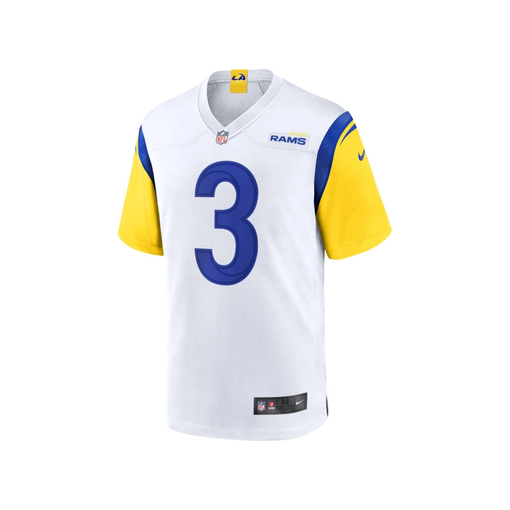 Mens Los Angeles Rams Cam Akers White Game Jersey